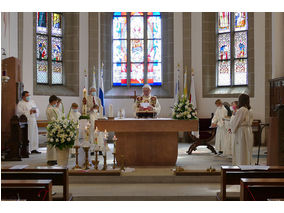 Dankgottesdienst der Kommunionkinder (Foto: Karl-Franz Thiede)